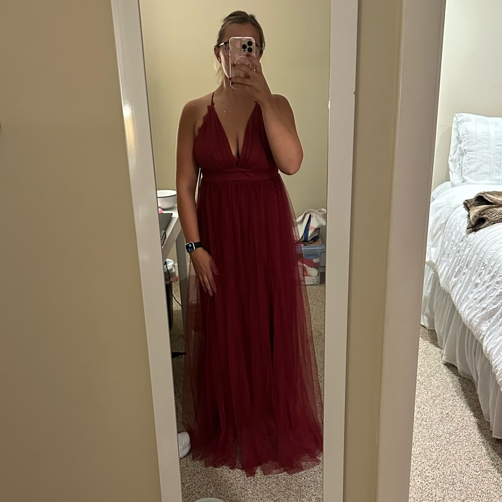 Burgundy Dress